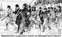 Mackenzie supporters march on Montgomery's tavern