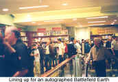 Lining up for an autographed "Battlefield Earth" (John Travolta in Toronto)