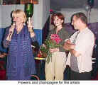 Flowers and champagne for the artists (10th anniversary of Echo Germanica)