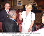 f.l.t.r.: Toni Ruprecht, Mel Lastman & Sybille: "Are you afraid of tall, blonde German women?"