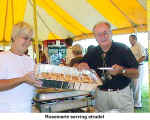 Rosemarie serving strudel