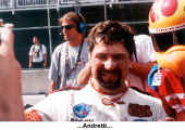 Andretti's first moments of victory... [3] (Molson Indy)