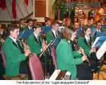 The flute section (Jugendkappele Dbedorf at the Danube Swabian Club)