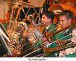 The brass section (Jugendkappele Dbedorf at the Danube Swabian Club)