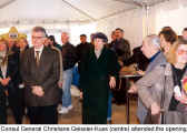 Consul General Christiane Geissler-Kuss (centre) attends the opening (Toronto Christmas Market)