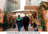 The German Christmas Market in front of Toronto City Hall (Toronto Christmas Market)