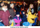 Looking at the nativity scene (Kitchener Christkindl Market)