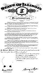 The Proclamation by Illinois Governor George H. Ryan