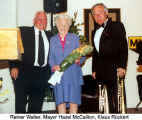 Reiner Walter, Mayor Hazel McCallion, Klaus Rckert (43 years German Canadian Club Hansa)