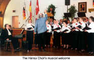 The Hansa Choir's musical welcome (43 years German Canadian Club Hansa)