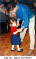 Dad, can I step on your shoes? (Easter egg hunt - Hansa Club, Brampton)