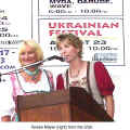 Teresa Mayer [right] from the USA  (German Canadian Showcase 2001)