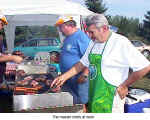 The master chefs at work (Treue Husaren Mississauga picnic)