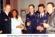 German Navy and Airforce at the October 3 receiption