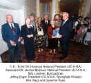 f.l.t.r.: Ernst Ott, Alexandra Ott, Jerome Michaud, Mrs. Lachner, Burt Lachner, Jeffrey Engel, Mrs. Ryan and Governor Ryan