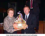 Oskar Stubits and the lucky winner of Lein's gift basket  (Burgenlnder)