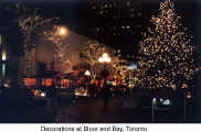 Decorations at Bloor and Bay, Toronto