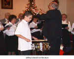 Jeffrey Erbrecht at the drum  (Hansa Club Children's Christmas Party)