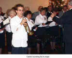 Daniel sounding the trumpet  (Hansa Club Children's Christmas Party)