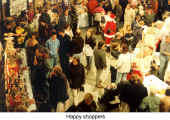 Happy shoppers  (Christkindl Market Kitchener)