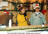 The Concordia Club booth: "Mulled wine anyone?"  (Christkindl Market Kitchener)