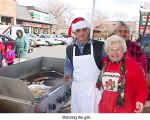 Manning the grill...  (Lein's Christkindl Market)