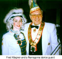 Fred Wagner and a Narragonia dance guard