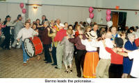 Benno leads the polonaise...  (Danube Swabian Club)