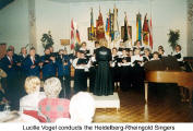 Lucille Vogel conducts the Heidelberg-Rheingold Singers