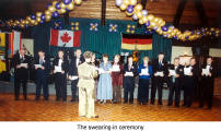 The swearing-in ceremony of the new Board  (Concordia Club Kitchener)