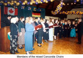 Members of the mixed Concordia Choirs  (Concordia Club Kitchener)