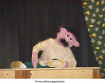 Ernie at the puppet show