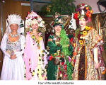 Four of the beautiful costumes  (Danube Swabian Club)