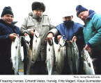 Freezing Heroes: Erhardt Weiss, Herwig, Fritz Magerl, Klaus Burmeister  [photo: Herwig Wandschneider]