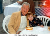 Rolf Haas with his granddaughter