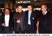 f.l.t.r.: Benno Mattes, Gerry Meinzer, Martin Max & Dr. Hochschild