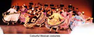 Colourful Mexican costumes