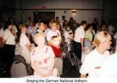 Singing the German National Anthem  (Danube Swabian Club)