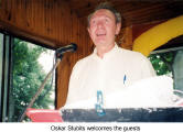 Oskar Stubits welcomes the guests  (Burgenlaender Picnic)