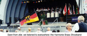 Seen from afar, yet listened to everywhere: the Harmonie Brass Showband