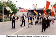 Flag bearers, Bruinswick infantry, costumes, and more at the CNE