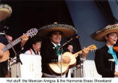 Hot stuff: the Mexico Amigos & the Harmonie Brass Showband