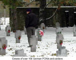 Graves of over 100 German POWs and soldiers