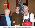 Christine Meyer, Gunther Kunzelmann and Ingrid Szauter  (Canadian Austrian Society)