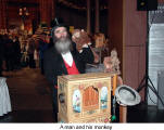 A man and his monkey  (Kitchener Christkindl Market)