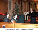 Kimberly Schemeit, flute, and Elizabeth Kuehn, piano