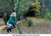 Bibi Blocksberg takes a ride on her broom