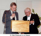 Dr. Klaus Rupprecht & Lou Wegner  (German Canadian Club Hansa)