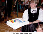 The arrival of the birthday cake  (Danube Swabian Club)