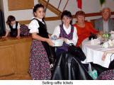 Selling raffle tickets  (Danube Swabian Club)